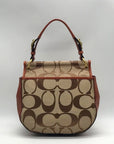 Coach Brown Signature Canvas 70th Anniversary Willis Bag- 19034