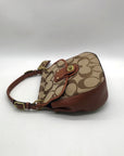 Coach Brown Signature Canvas 70th Anniversary Willis Bag- 19034
