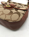 Coach Brown Signature Canvas 70th Anniversary Willis Bag- 19034