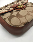 Coach Brown Signature Canvas 70th Anniversary Willis Bag- 19034