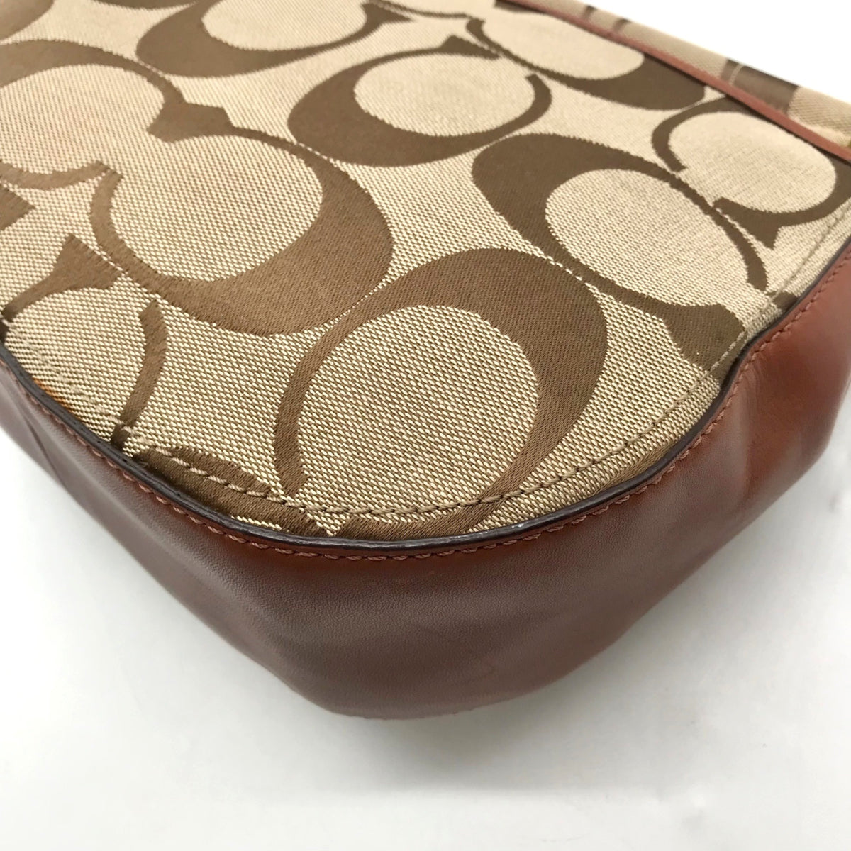 Coach Brown Signature Canvas 70th Anniversary Willis Bag- 19034