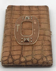 Guess by Marciano Tan Embossed Framed Clutch