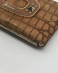 Guess by Marciano Tan Embossed Framed Clutch