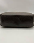 Hobo Grey Leather Shoulder Bag