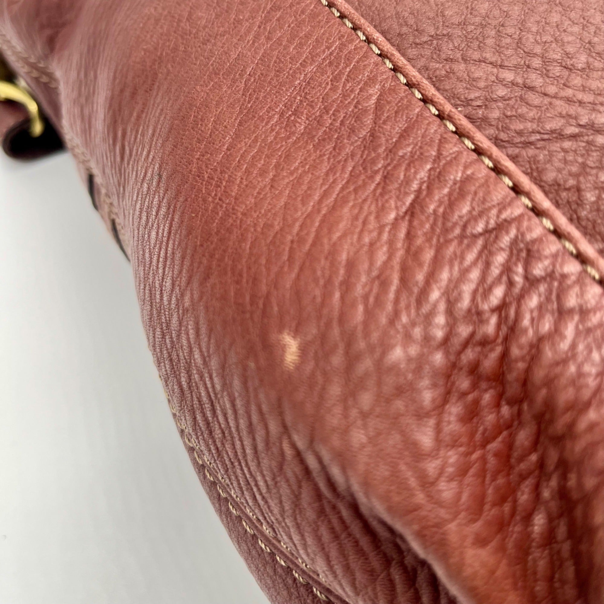 Fossil Brown Pebbled Morgan Travel Shoulder Bag