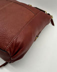 Fossil Brown Pebbled Morgan Travel Shoulder Bag