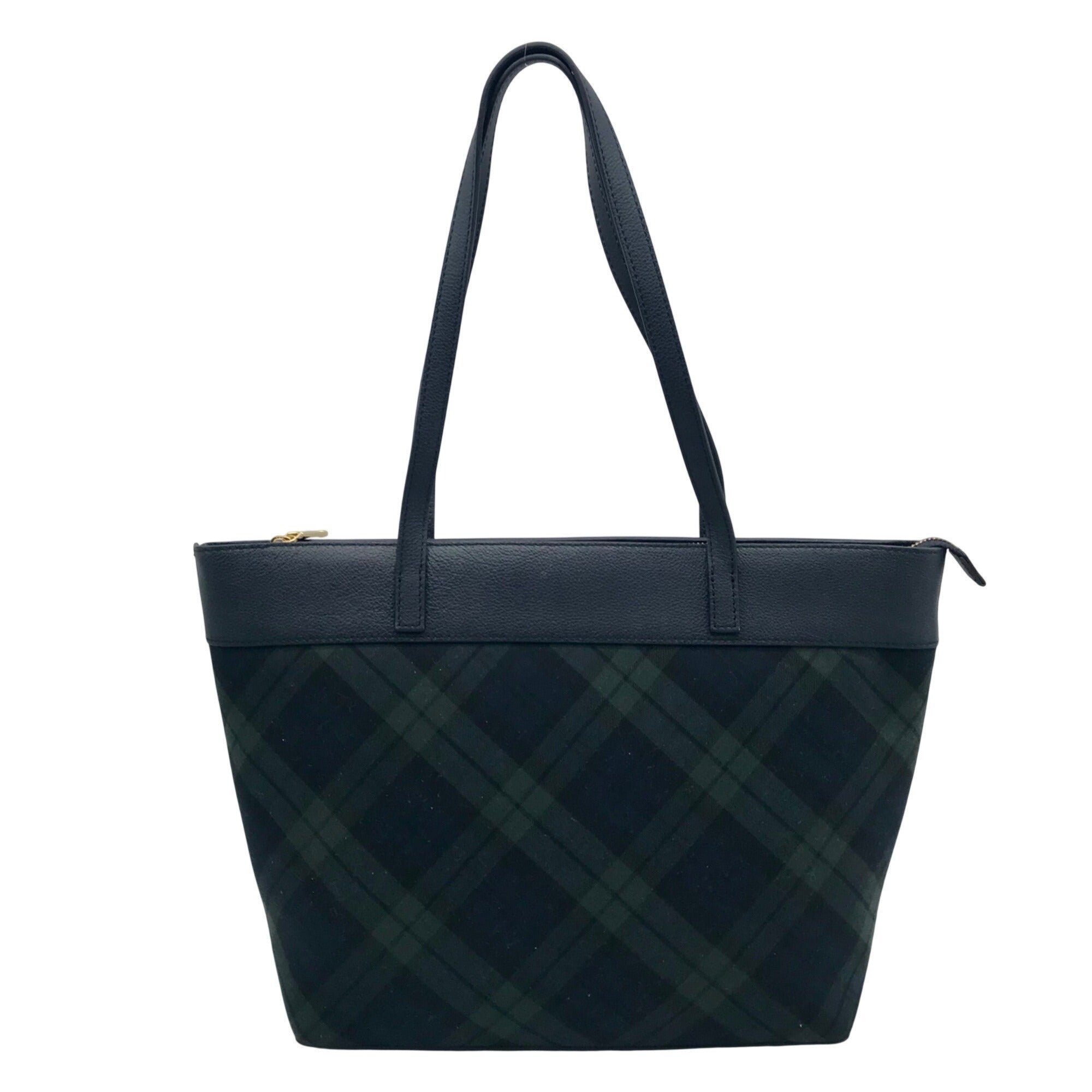 Talbots Plaid Black Watch Tote Bag