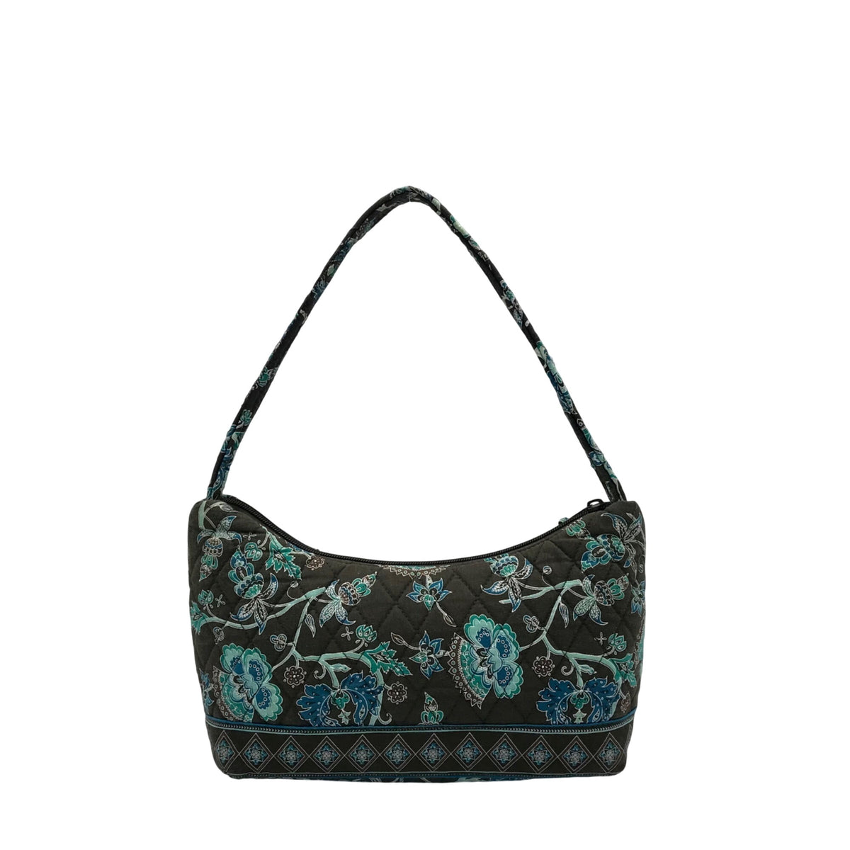 Tanya Lee Brown Quilted Cotton Shoulder Bag