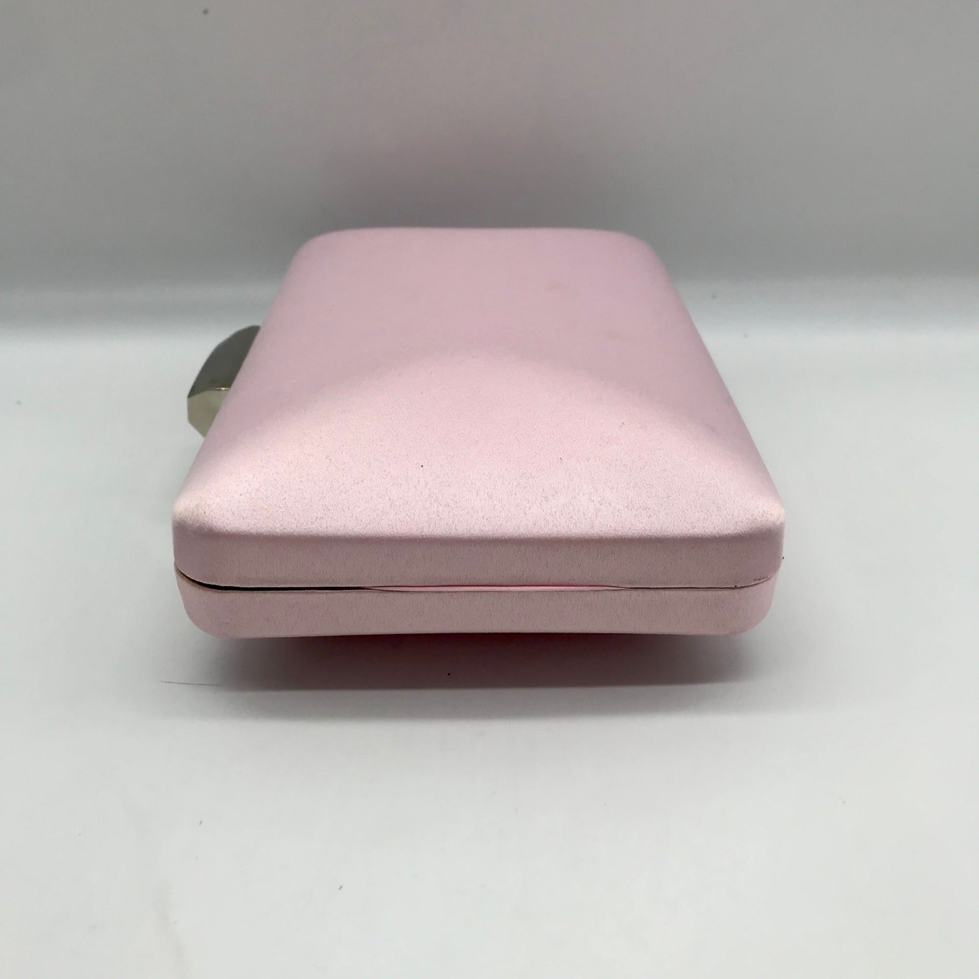 I.N.C International Concepts Pink Dogwood Satin Crystal Frame Clutch