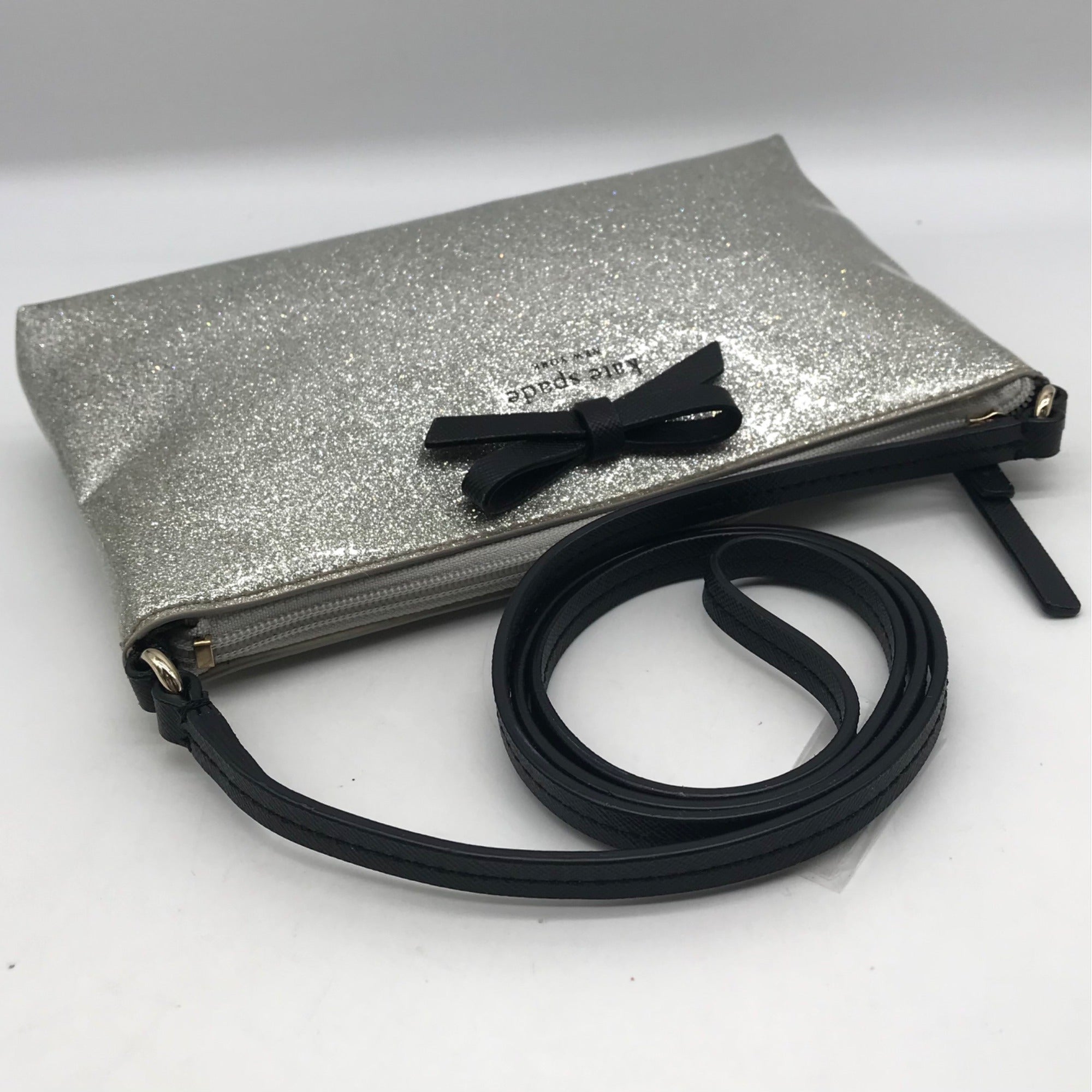 Kate Spade Silver Sparkle Mavis Street Amy Crossbody