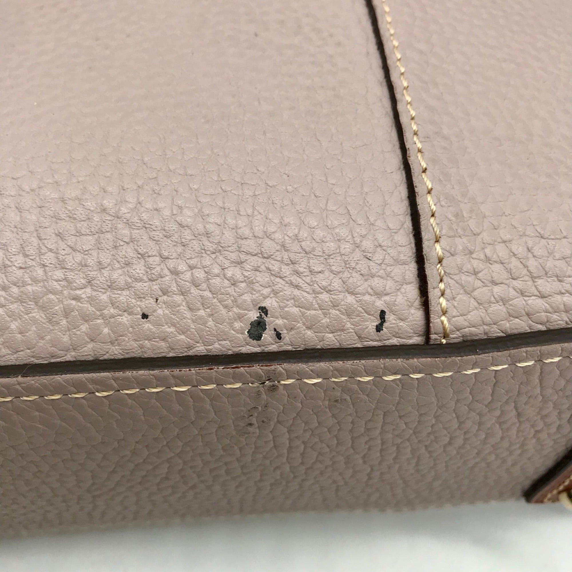 Dooney &amp; Bourke Gray Pebbled Grain Lexington Shopper Tote