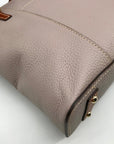 Dooney & Bourke Gray Pebbled Grain Lexington Shopper Tote