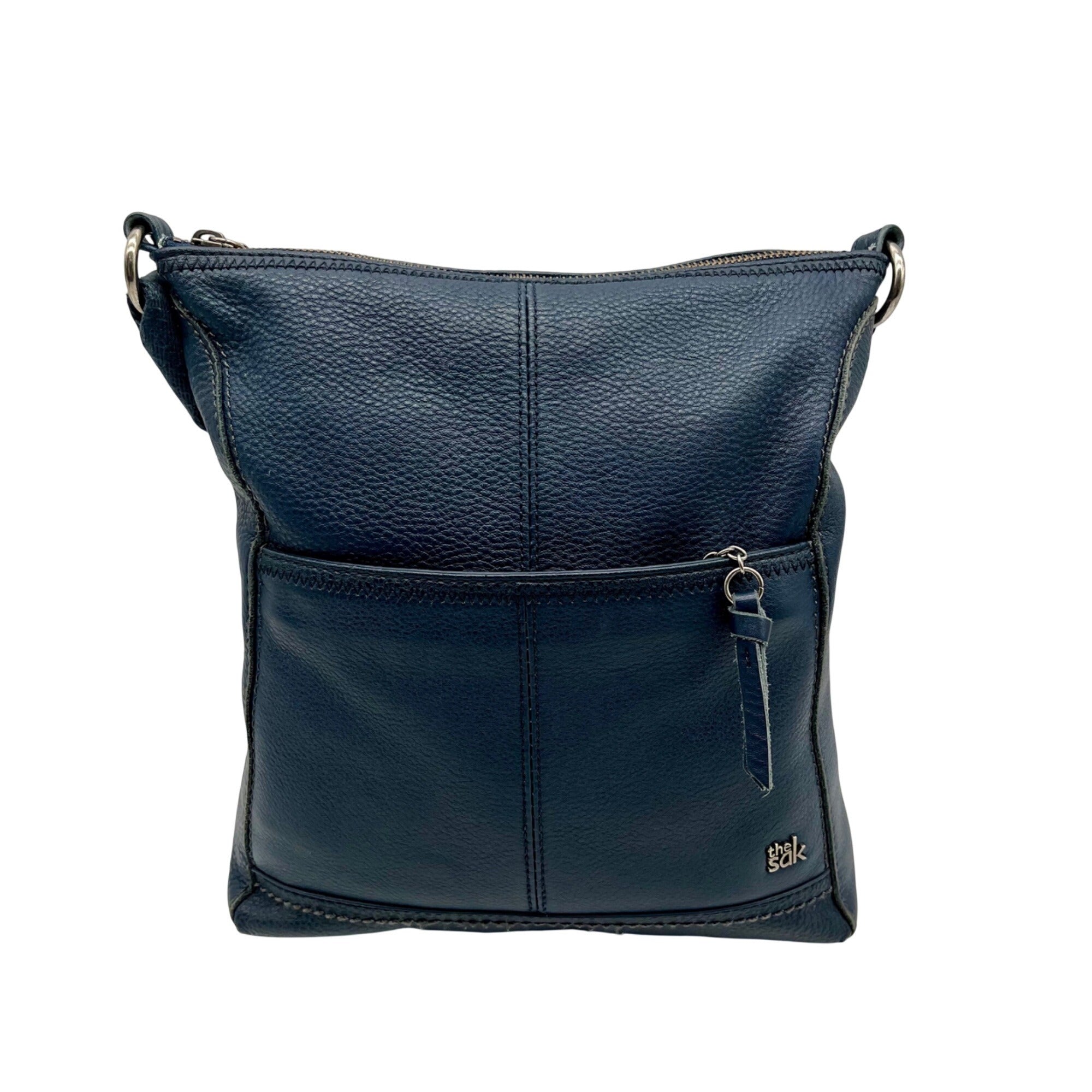 The Sak Blue Leather Crossbody Bag