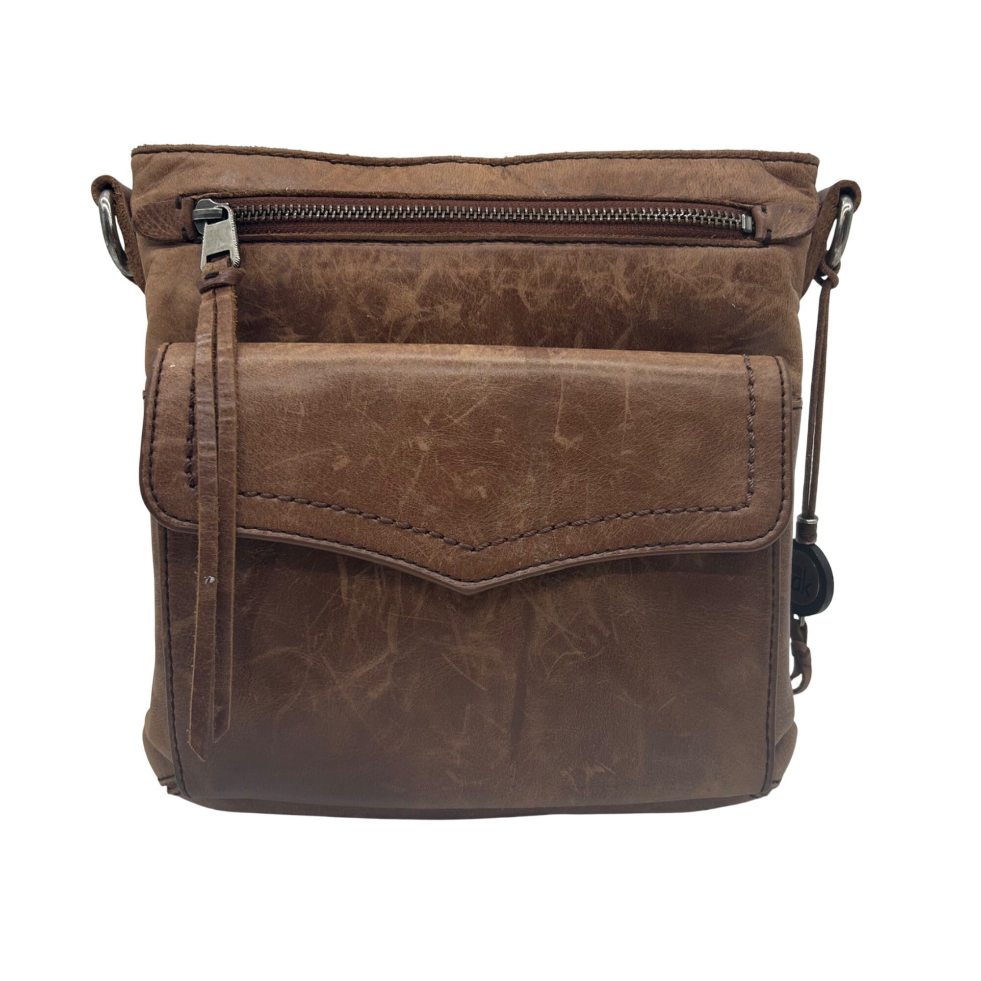 The Sak Brown Leather Crossbody bag
