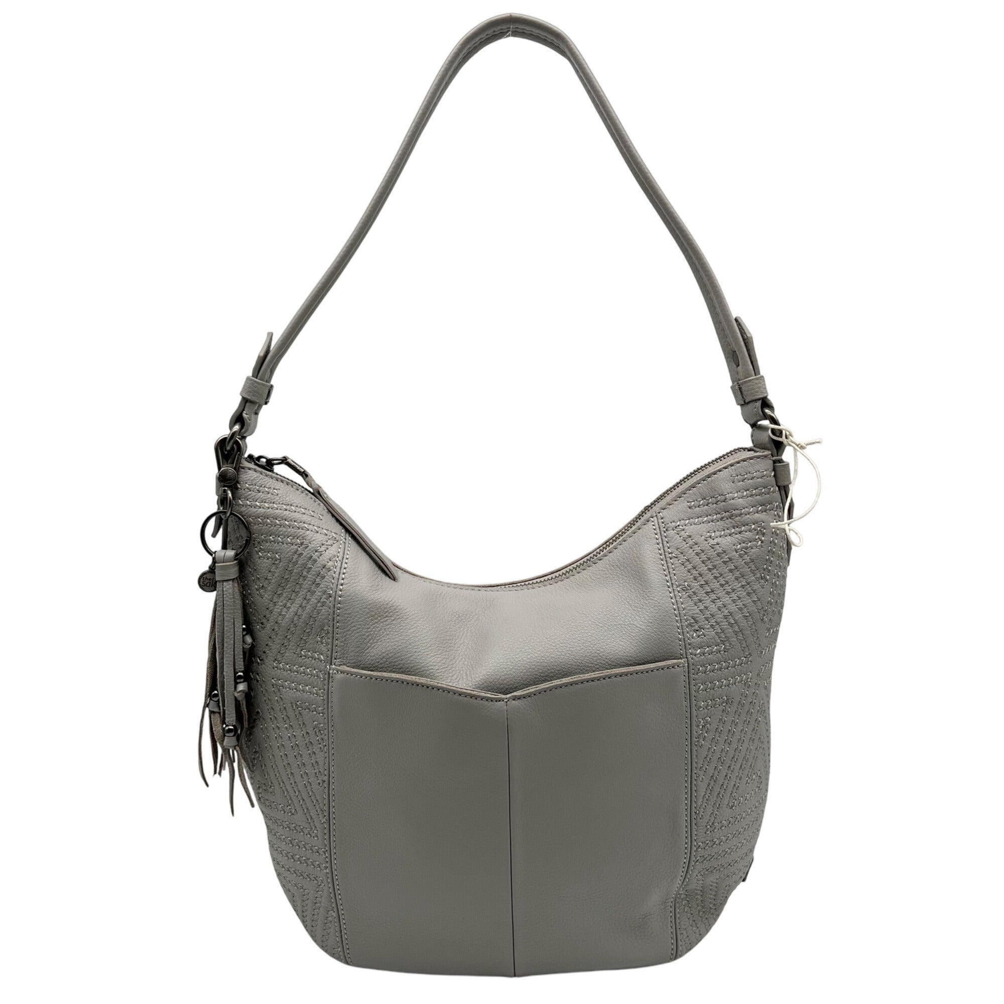 The Sak Gray Leather Sequoia Shoulder Bag 