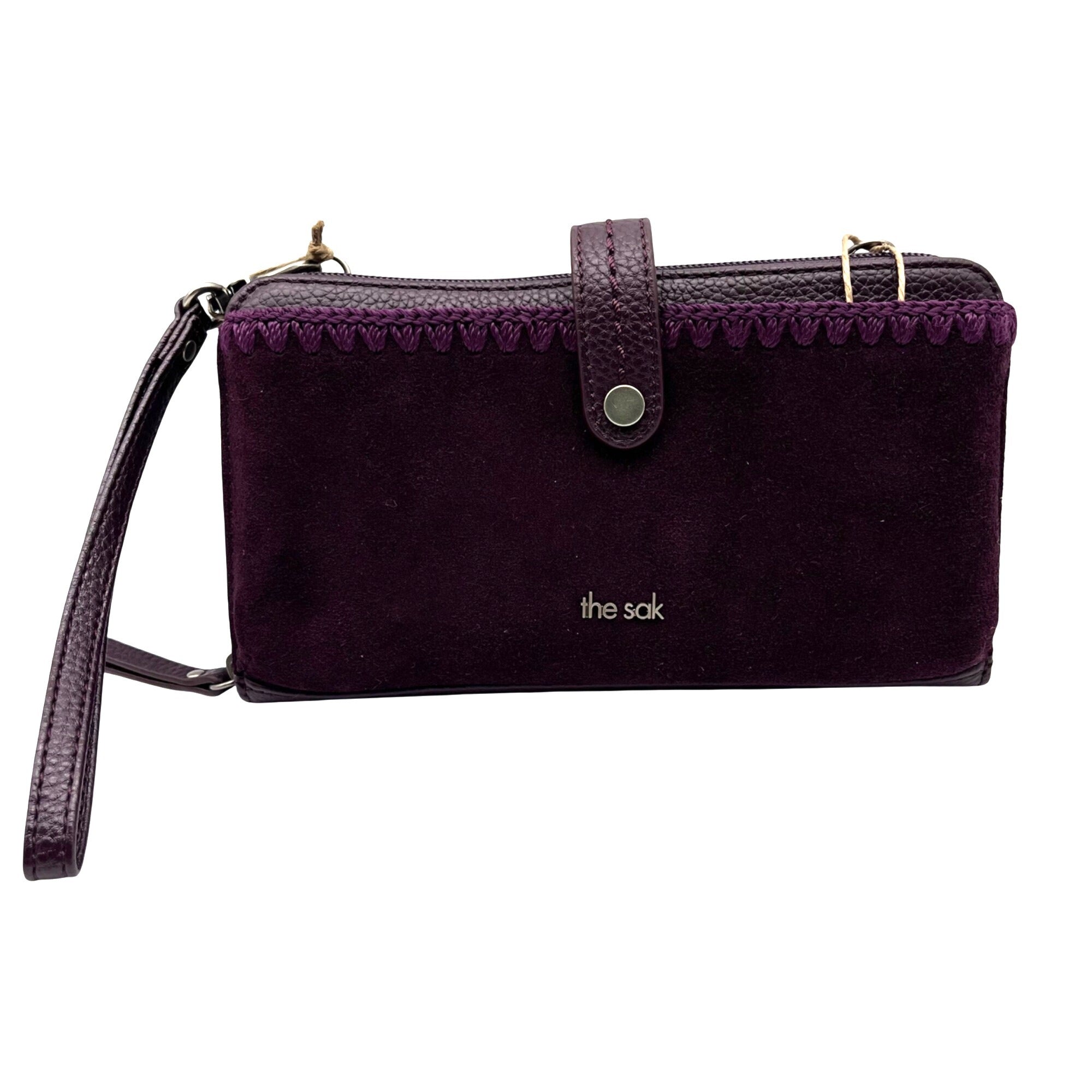 The Sak Iris Large Purple Leather Crossbody Bag