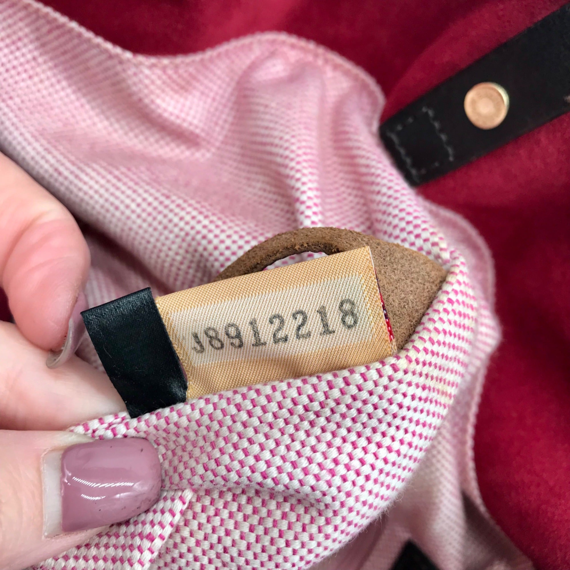 Dooney &amp; Bourke Red Suede Vintage Bucket Bag