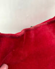 Dooney & Bourke Red Suede Vintage Bucket Bag