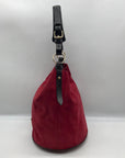 Dooney & Bourke Red Suede Vintage Bucket Bag