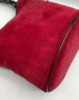 Dooney & Bourke Red Suede Vintage Bucket Bag
