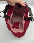 Dooney & Bourke Red Suede Vintage Bucket Bag