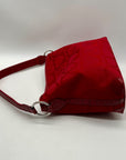 Brighton Red Heart Print Fabric Shoulder Bag