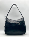 Patricia Nash Black Leather Shoulder/Hobo Bag