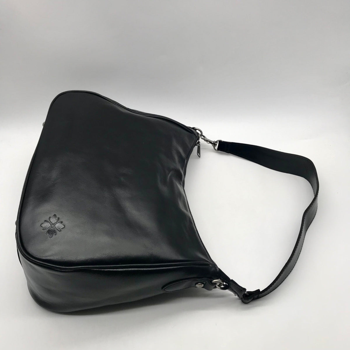 Patricia Nash Black Leather Shoulder/Hobo Bag