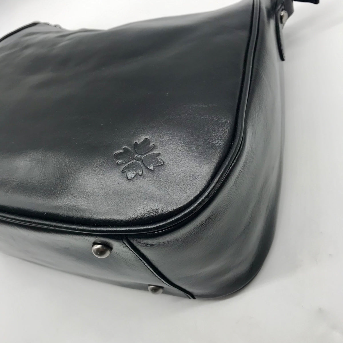 Patricia Nash Black Leather Shoulder/Hobo Bag
