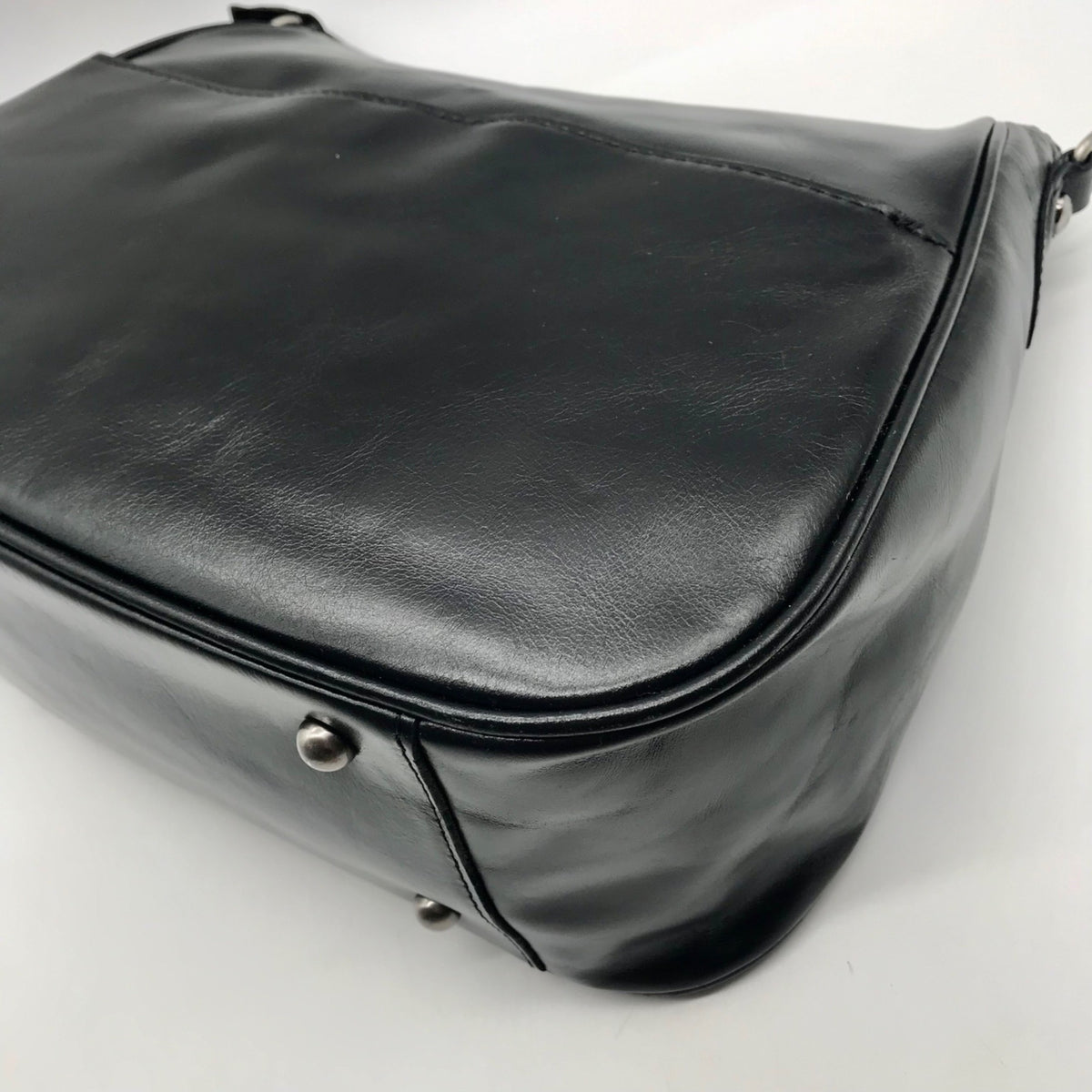Patricia Nash Black Leather Shoulder/Hobo Bag
