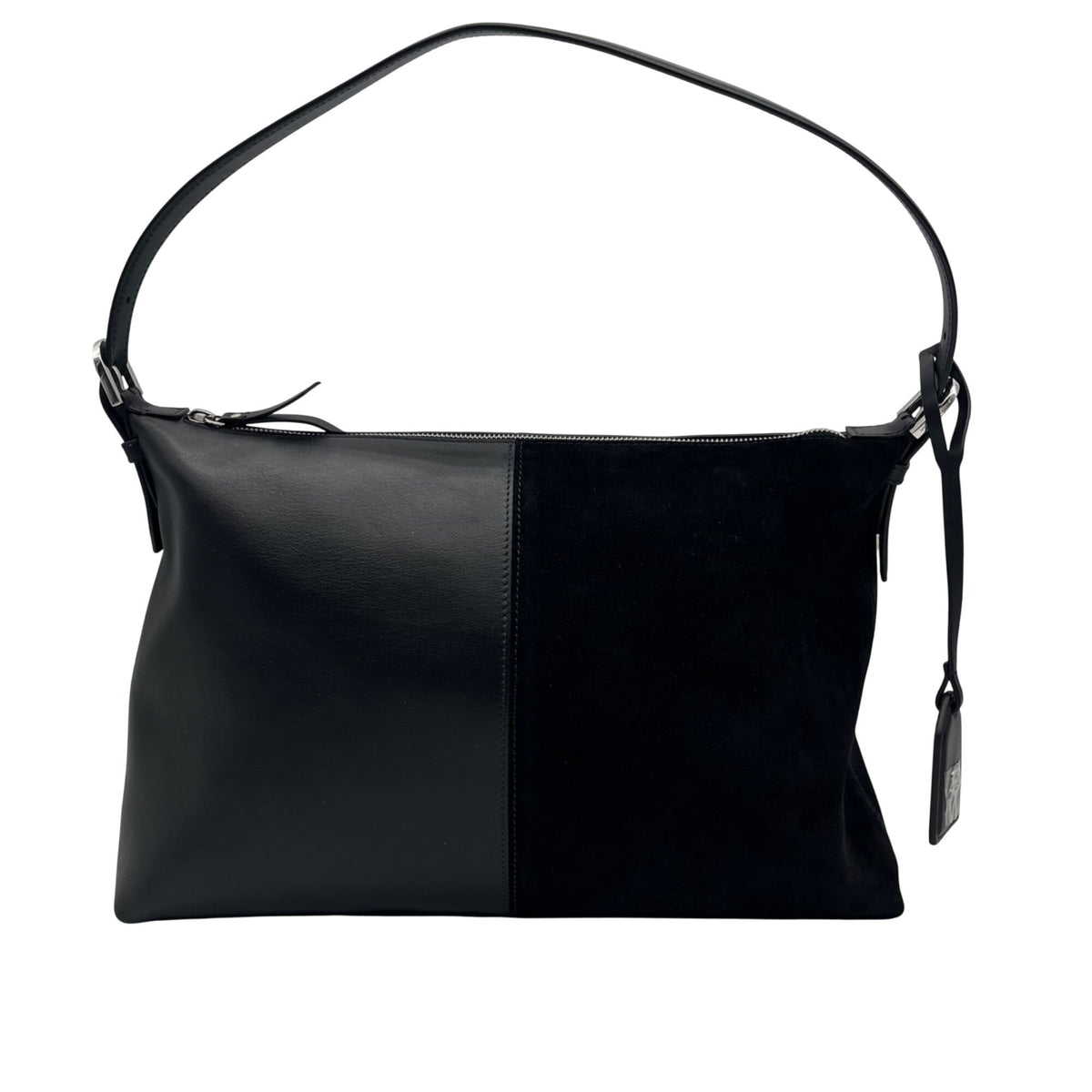 Stuart Weitzman Black Leather Shoulder Bag