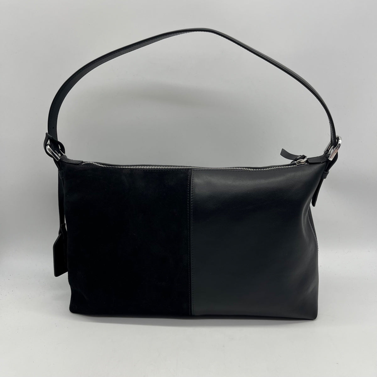 Stuart Weitzman Black Leather Shoulder Bag