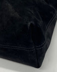 Stuart Weitzman Black Leather Shoulder Bag