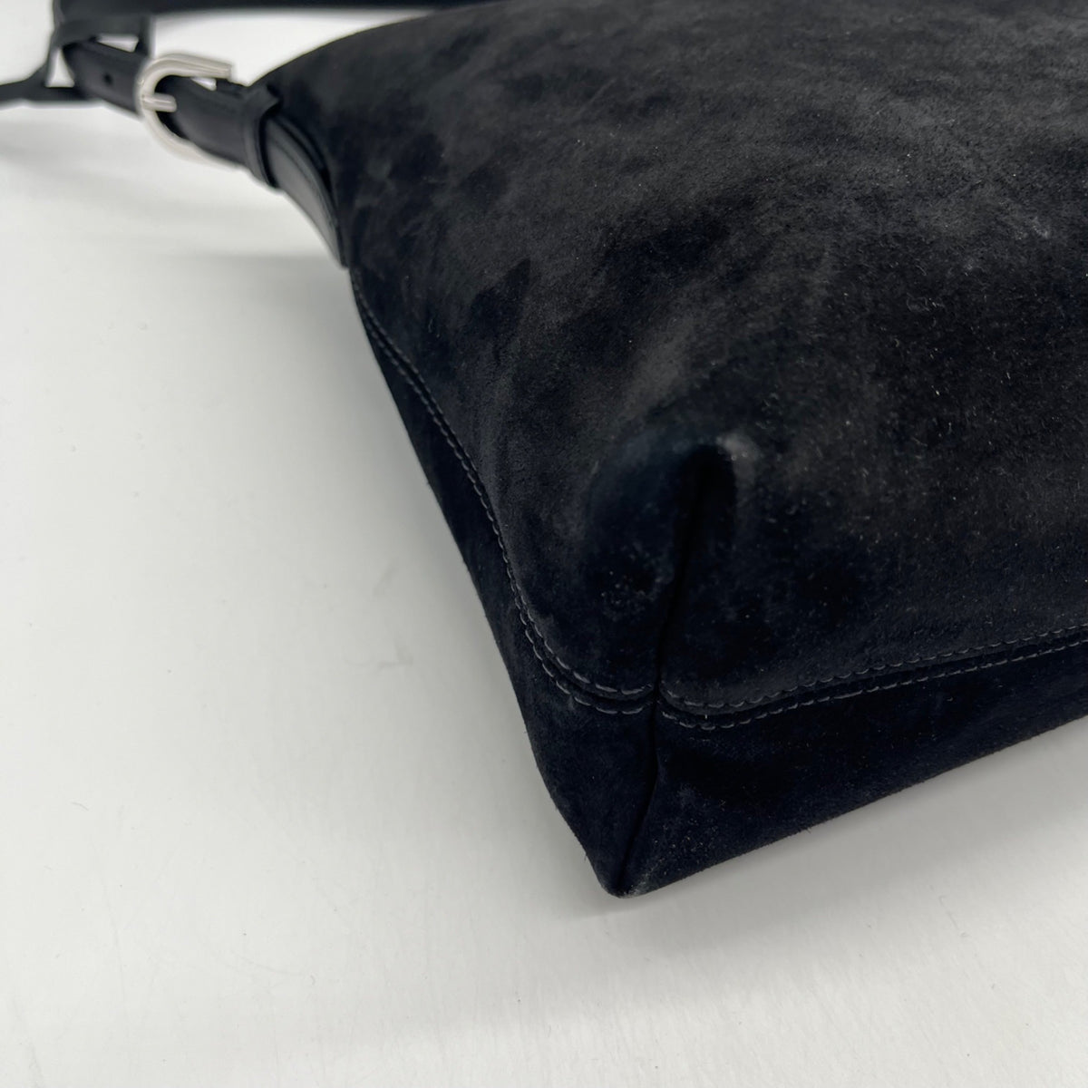 Stuart Weitzman Black Leather Shoulder Bag