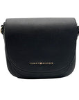 Tommy Hilfiger Black Saddle Crossbody Bag 