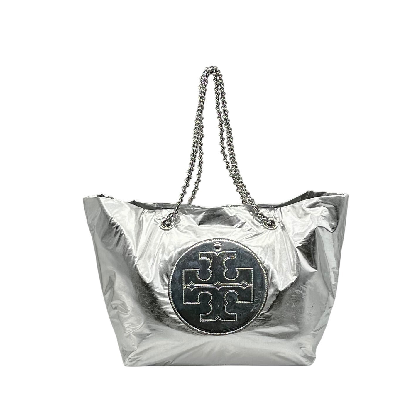 Tory Burch Ella Metallic Nylon Tote Bag