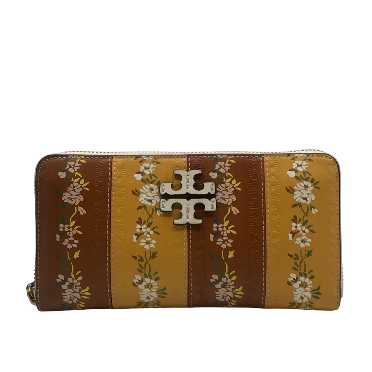Tory Burch Floral Zip Continental Wallet