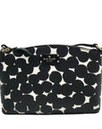 Kate Spade Black/White Leather Millie Grove Street Splodge Dot Crossbody