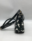 Kate Spade Black/White Leather Millie Grove Street Splodge Dot Crossbody