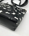 Kate Spade Black/White Leather Millie Grove Street Splodge Dot Crossbody