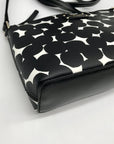 Kate Spade Black/White Leather Millie Grove Street Splodge Dot Crossbody
