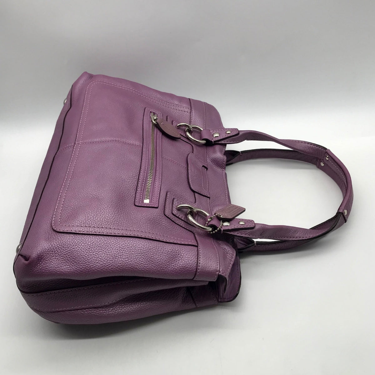 Coach Soft Lavender Pebbled Leather Penelope Shoulder Bag F14682