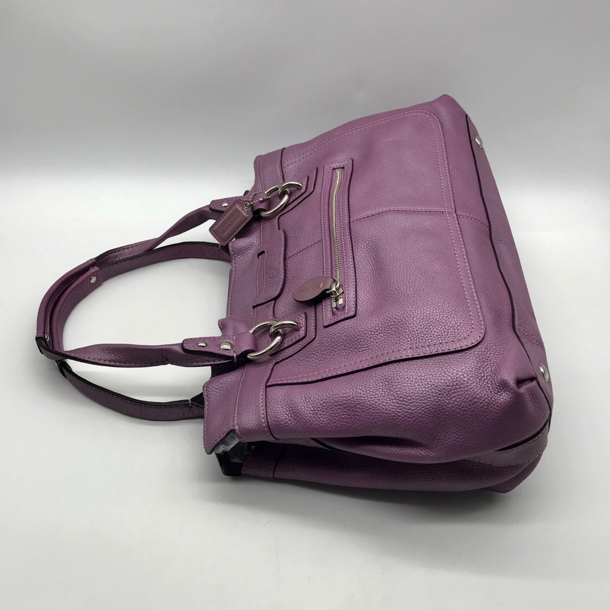 Coach Soft Lavender Pebbled Leather Penelope Shoulder Bag F14682