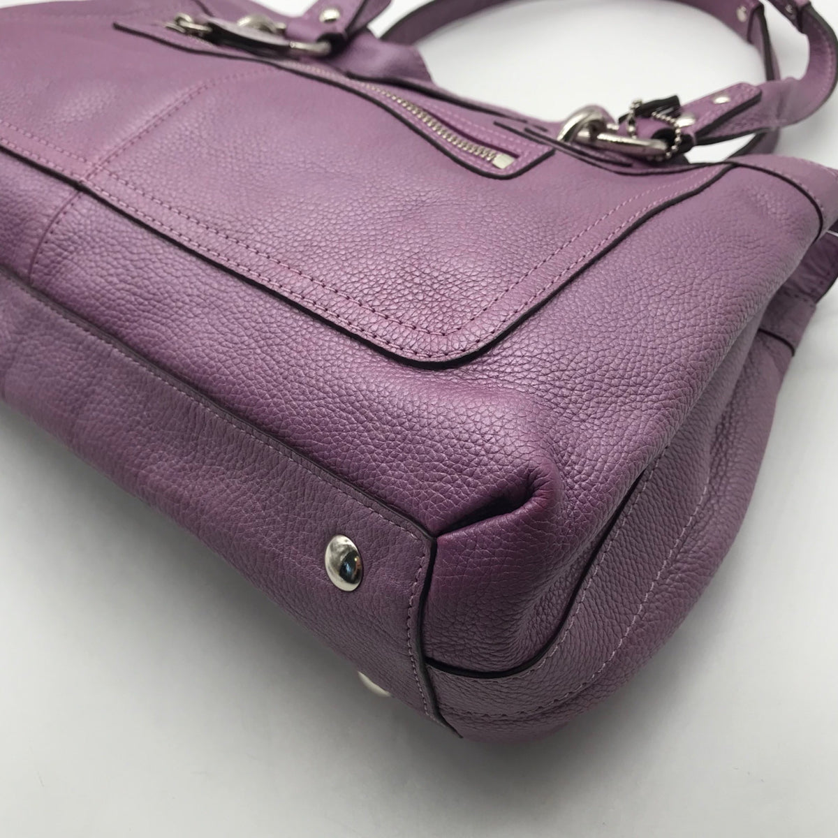 Coach Soft Lavender Pebbled Leather Penelope Shoulder Bag F14682