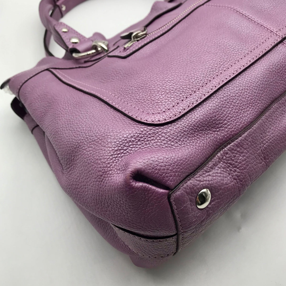 Coach Soft Lavender Pebbled Leather Penelope Shoulder Bag F14682