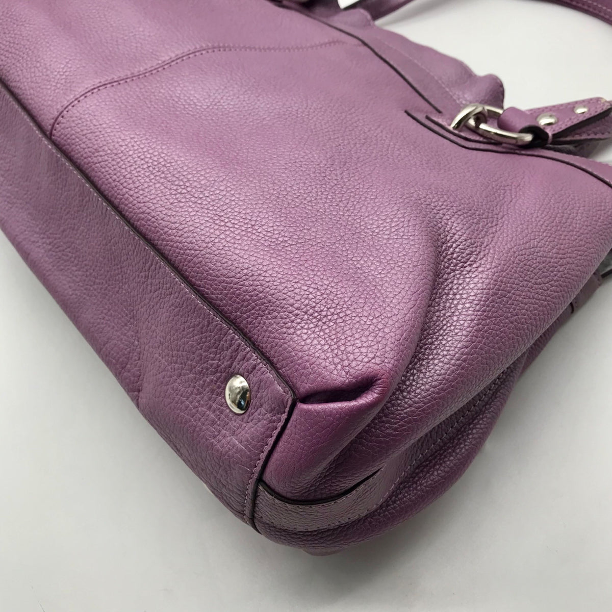 Coach Soft Lavender Pebbled Leather Penelope Shoulder Bag F14682