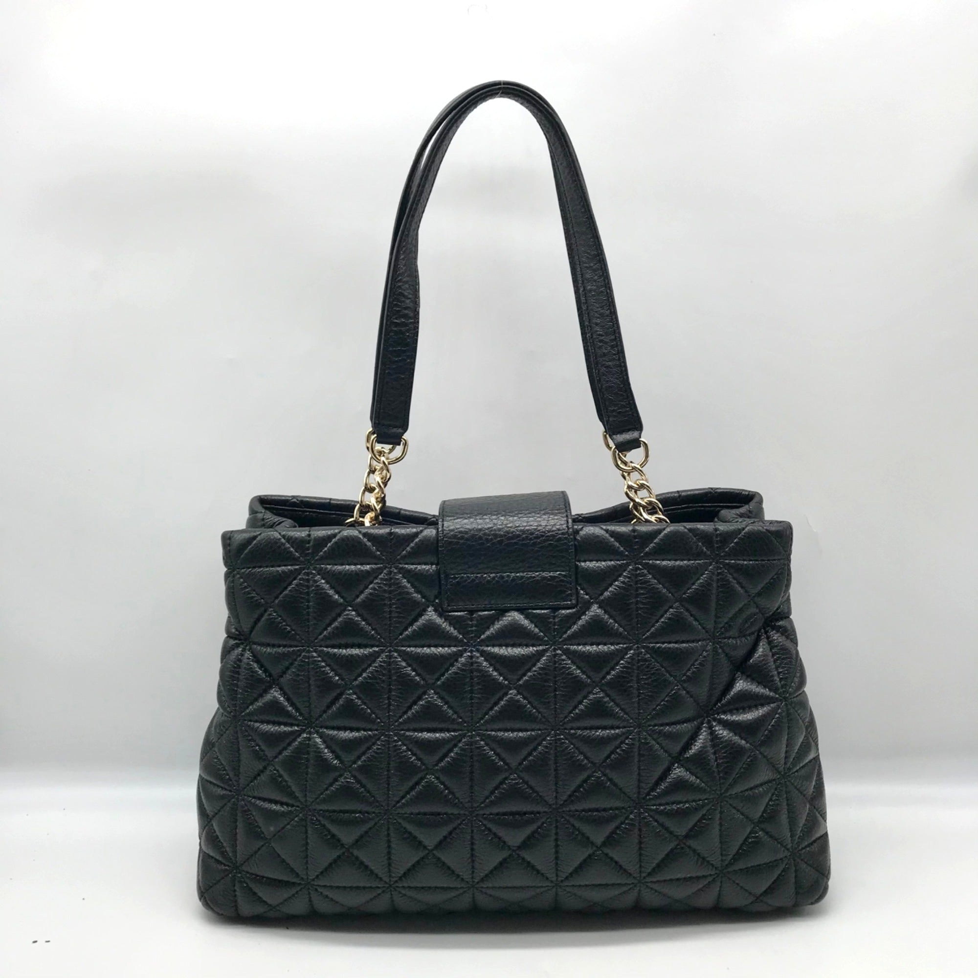 Kate Spade Black Quilted Leather Elena Whitaker Place Shoulder Bag