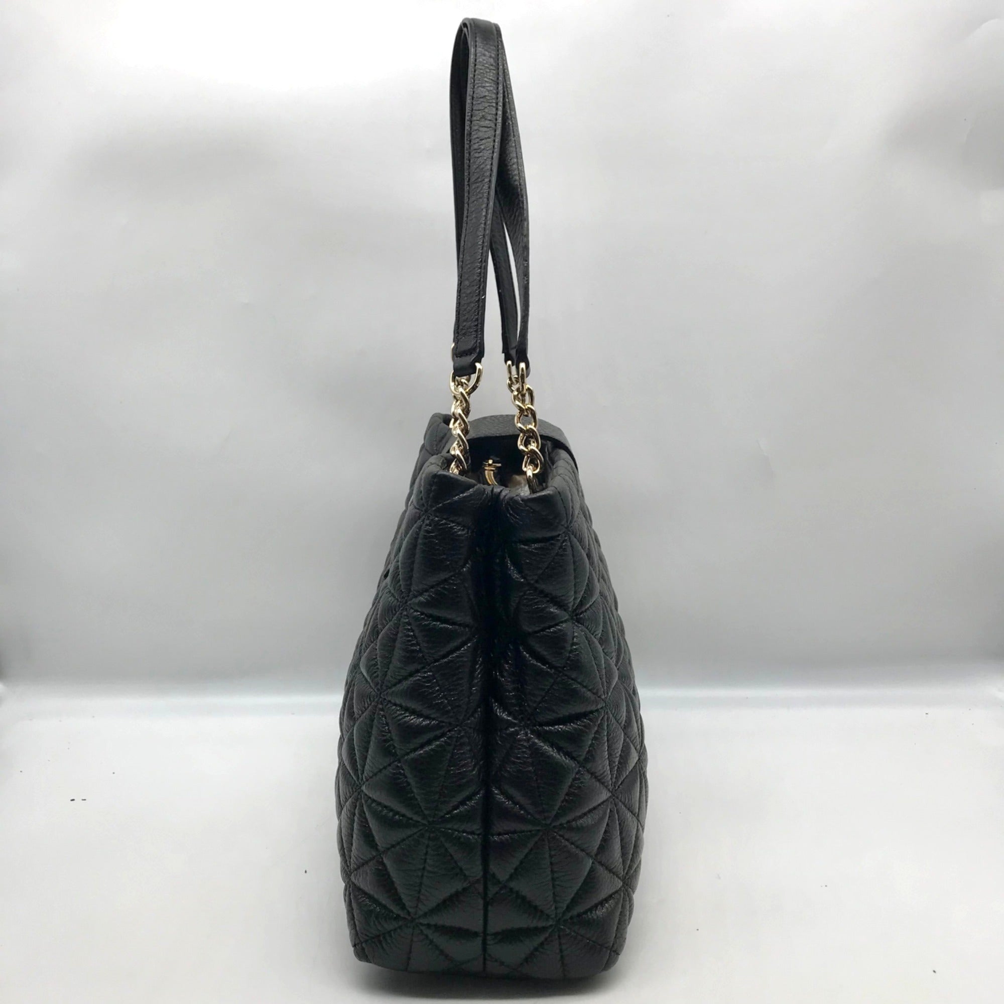 Kate Spade Black Quilted Leather Elena Whitaker Place Shoulder Bag