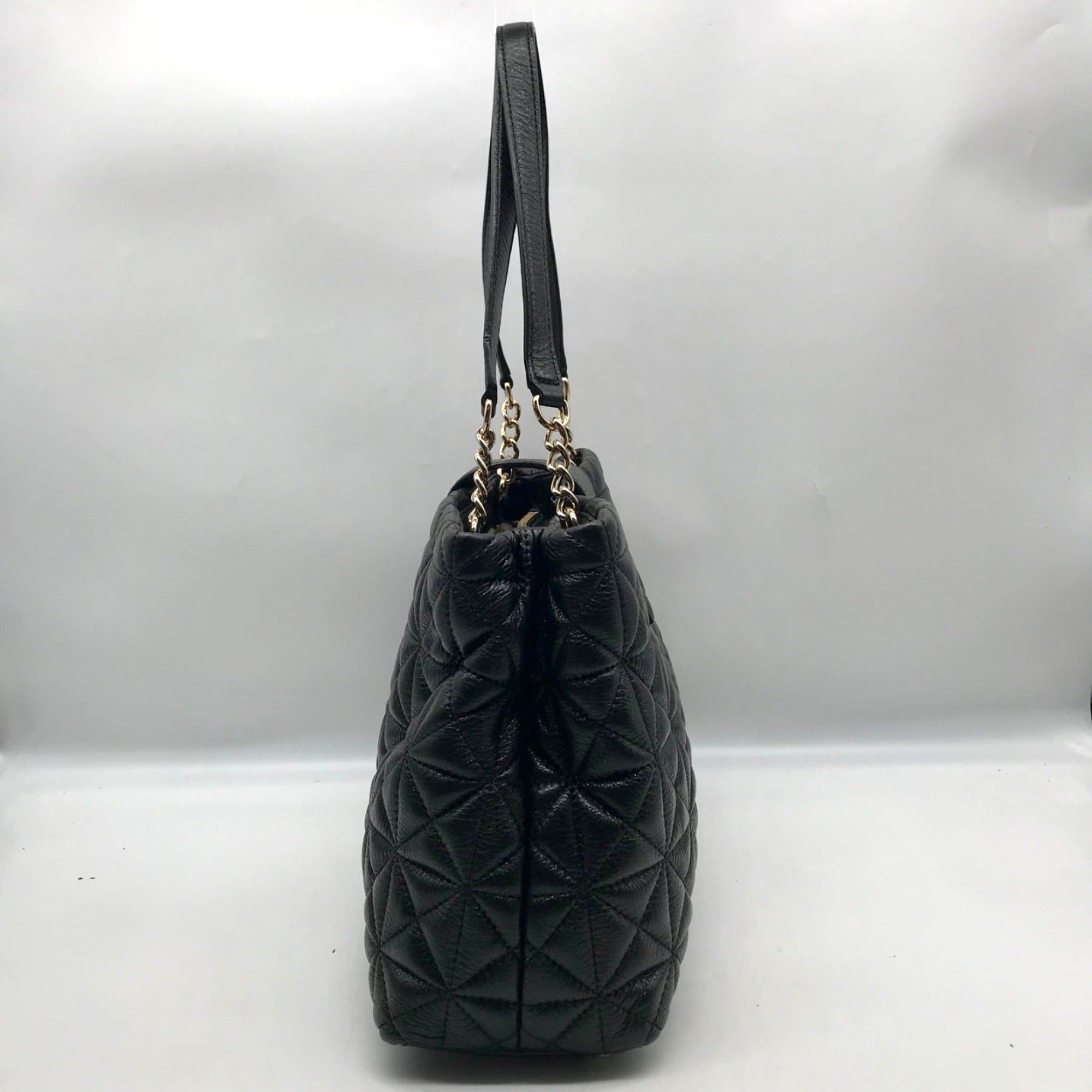 Kate Spade Black Quilted Leather Elena Whitaker Place Shoulder Bag