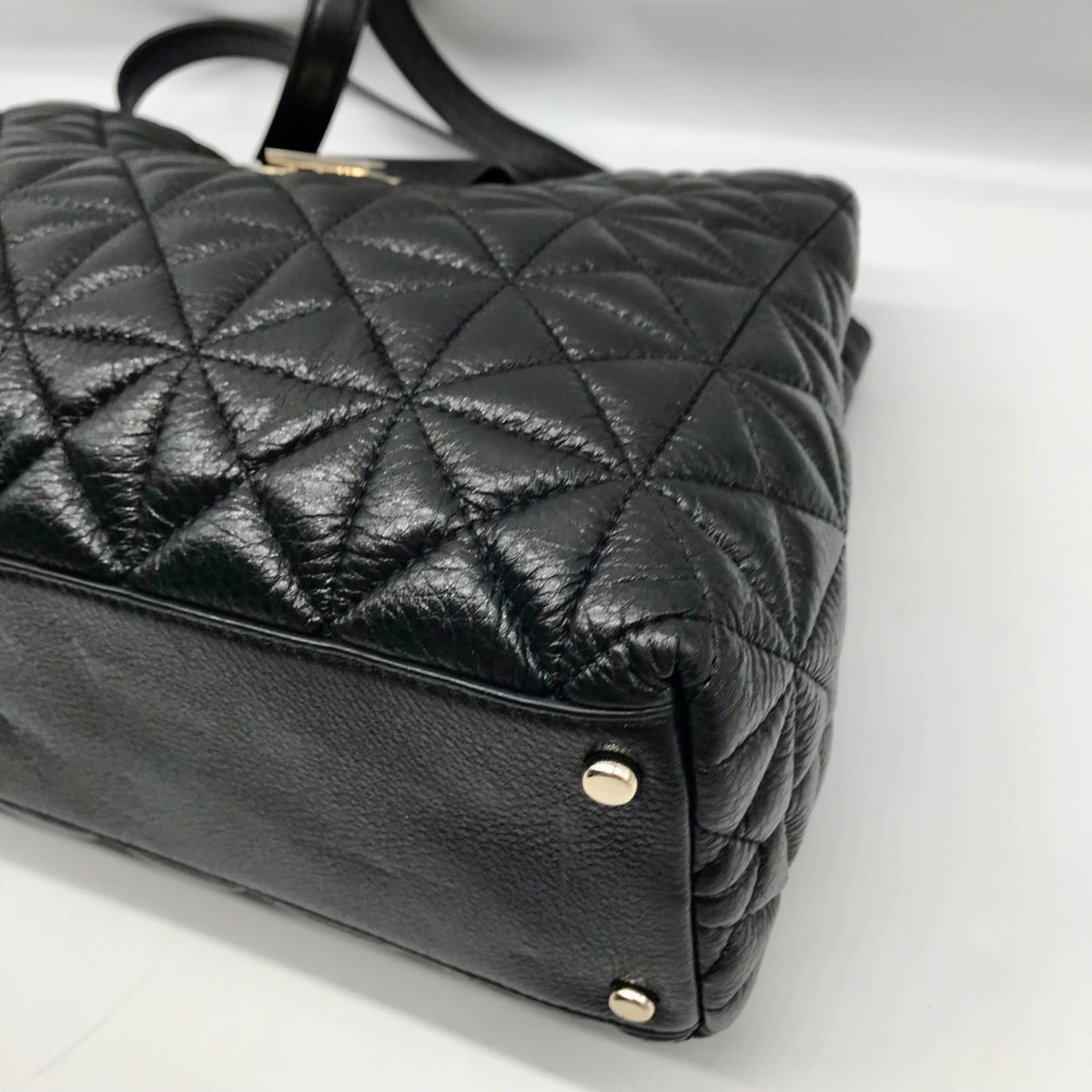 Kate Spade Black Quilted Leather Elena Whitaker Place Shoulder Bag
